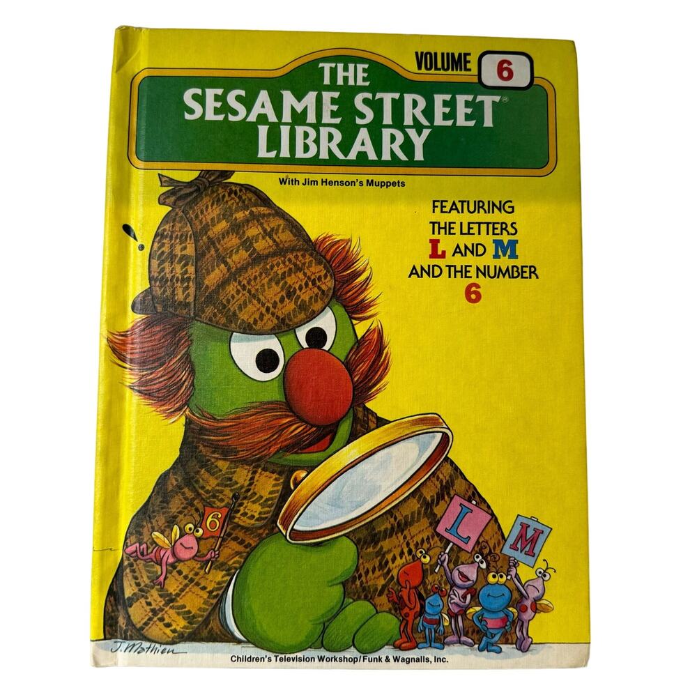 Vintage 1970's Sesame Street Library Volume 6